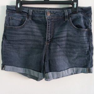 Mid-Rise dark wash Jeans- Time and Tru